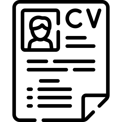 Icône représentant un diagramme circulaire blanc sur fond noir, avec un secteur triangulaire évidé